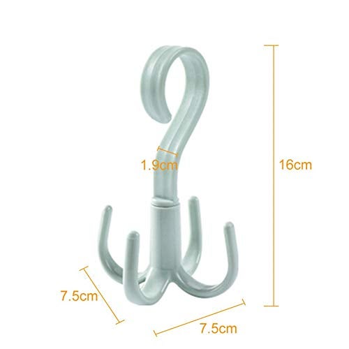 iDream 360° Rotating Cloth Hanger - Space-Saving Cabinet Organizer for Bags, Shoes, Belts, and Accessories - Multi-Purpose Hanging Solution (Pack of 2) - Image 3