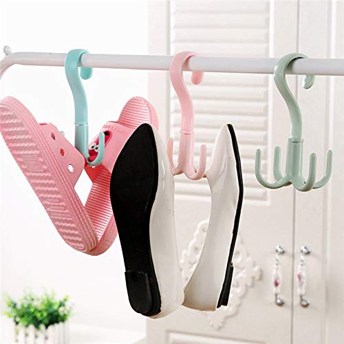 iDream 360° Rotating Cloth Hanger - Space-Saving Cabinet Organizer for Bags, Shoes, Belts, and Accessories - Multi-Purpose Hanging Solution (Pack of 2) - Image 5