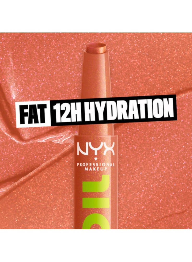 NYX PROFESSIONAL MAKEUP Fat Oil Slick Click Lip Balm - Clear  - Image 3