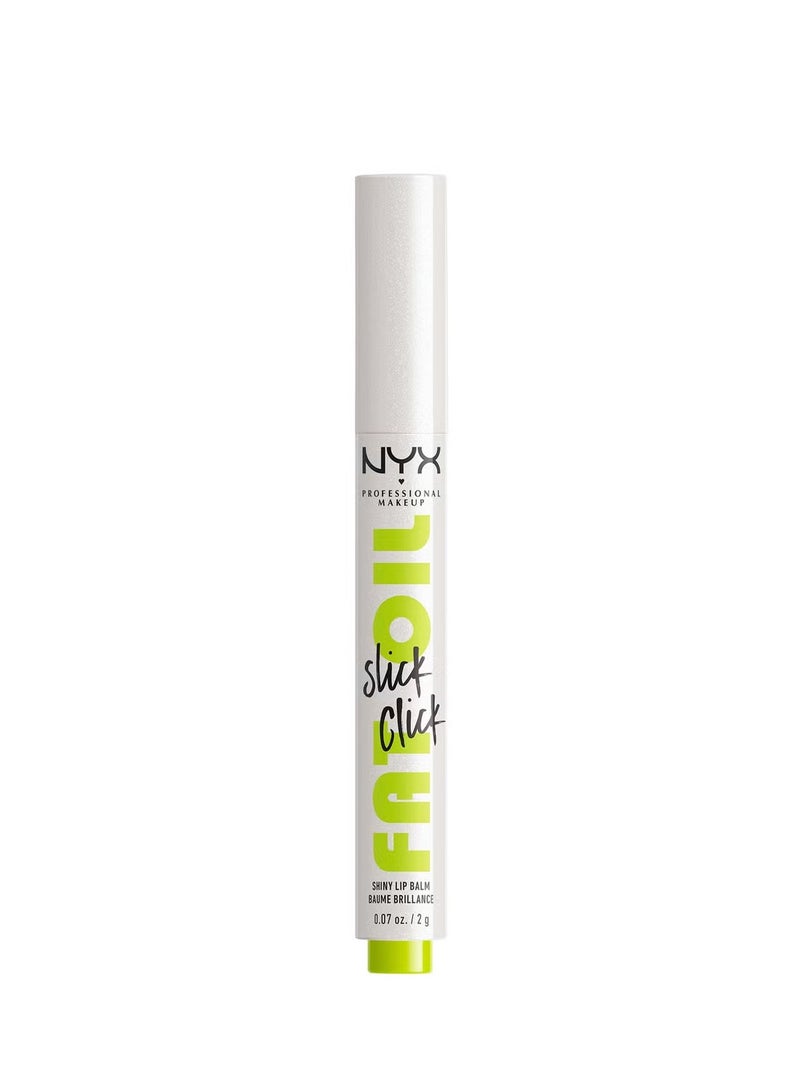 NYX PROFESSIONAL MAKEUP Fat Oil Slick Click Lip Balm - Clear  - Image 1