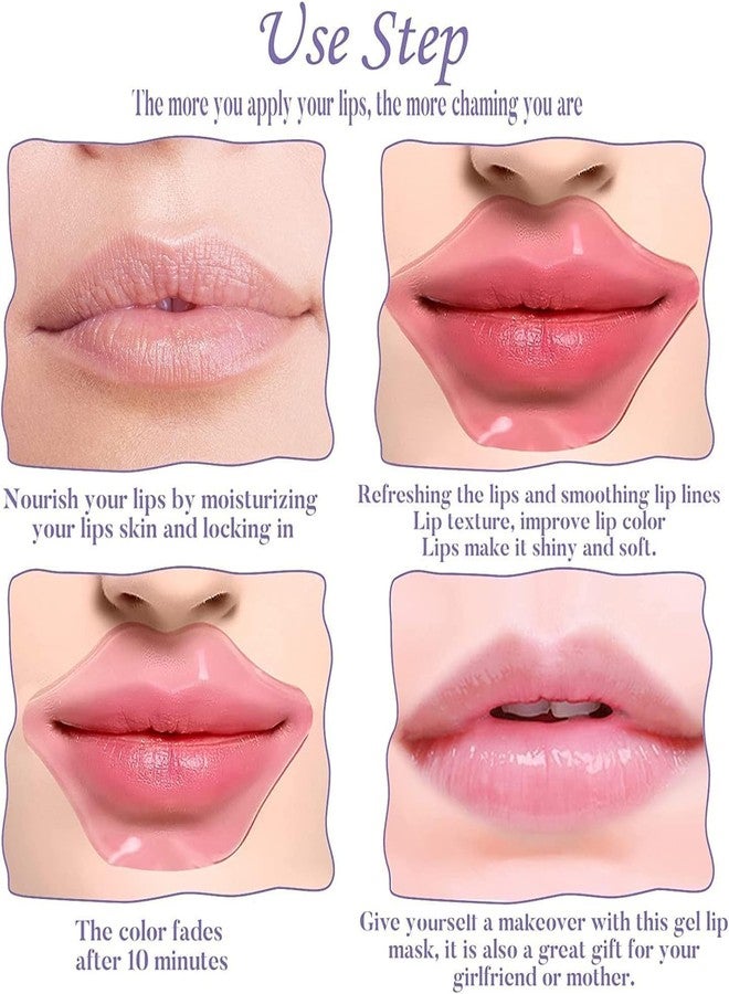 Delightbee Hydrating Lip Mask ||Lip Sleep Mask 20 Pcs Reduces Lines and Restores Moisture, Effectively Nourishes Skin, Gel Treatment Plumping ​Care - Image 3