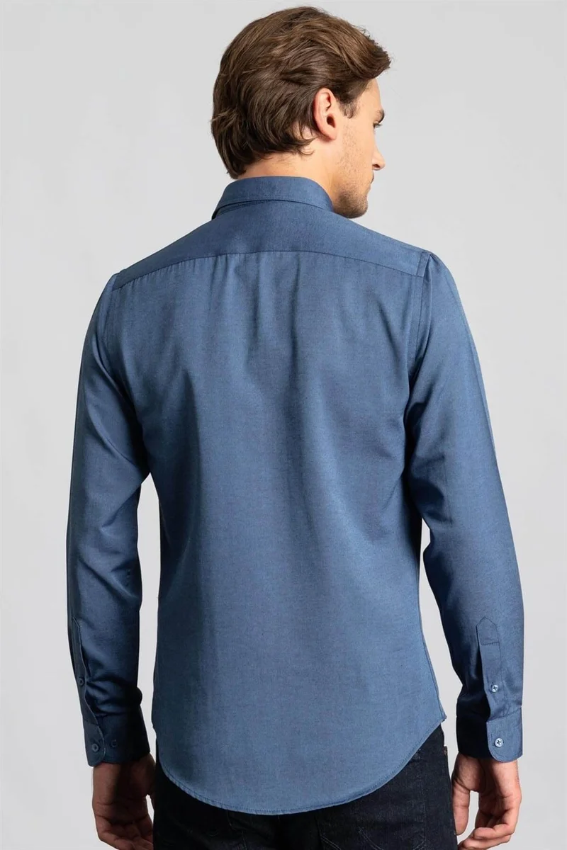 Tudors Slim Fit Slim Fit Long Sleeve Poplin Oxford