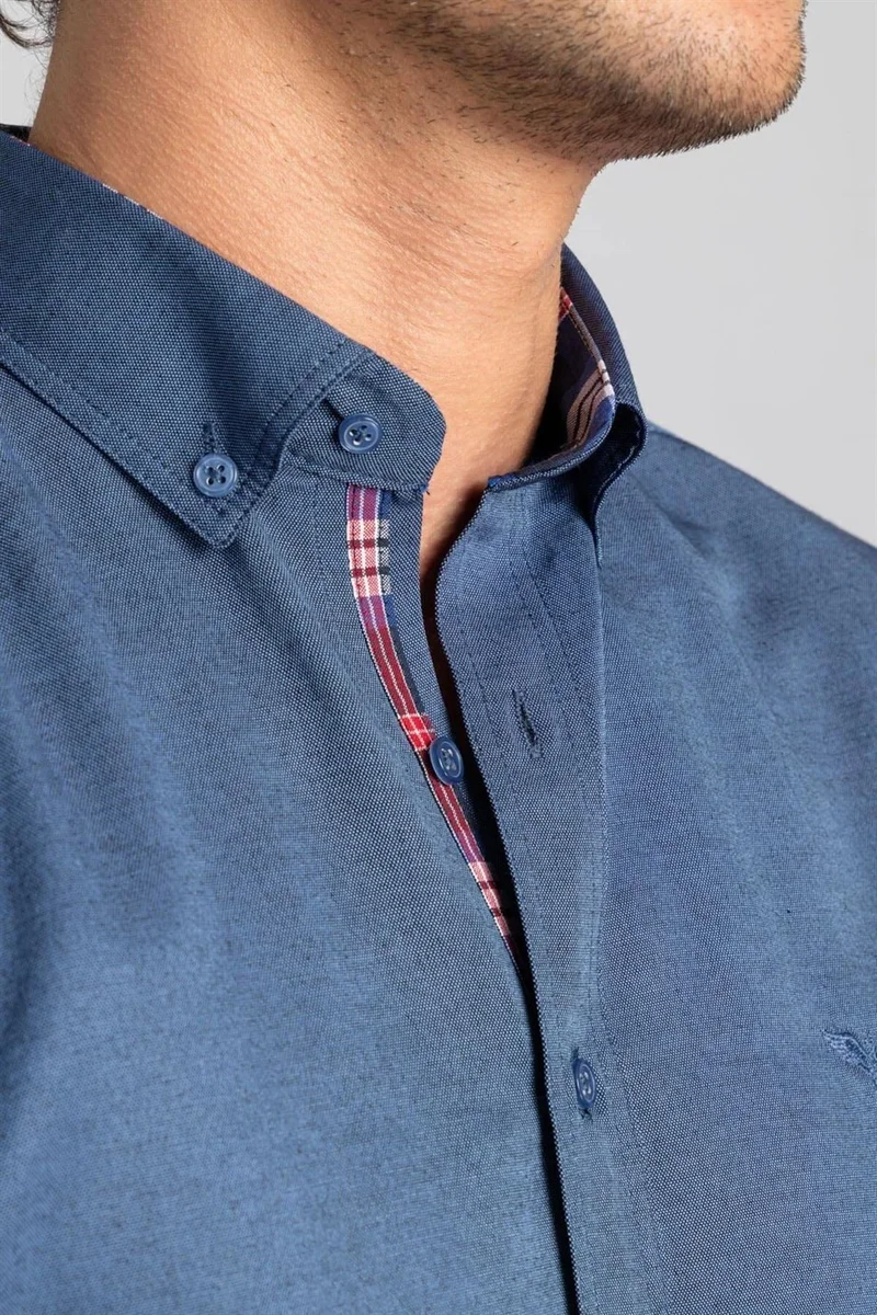 Tudors Slim Fit Slim Fit Long Sleeve Poplin Oxford
