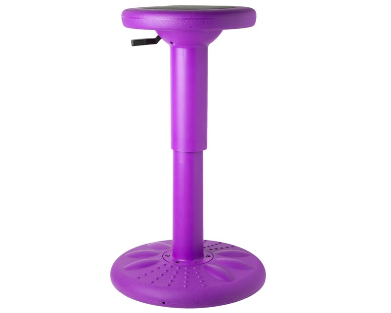 ActiveChairs Adjustable Wobble Stool Flexible Classroom Seating Improves Focus Posture  Helps ADHDADD Sensory Chair Active Desk Chairs Adjusts from 1665 to 2375 Ages 1318 Purple