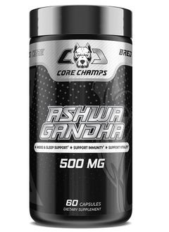 Core Champs Ashwagandha 500MG 60 Capsules