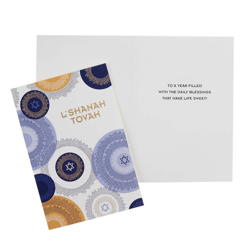 Hallmark Tree of Life Rosh Hashanah Card Assortment  L'Shanah Tovah and L'Chaim (6 cards with Envelopes) - Image 3