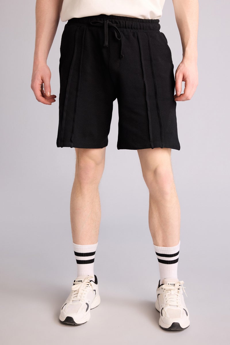 DeFacto Black Man Regular Fit Shorts Casual - Image 3