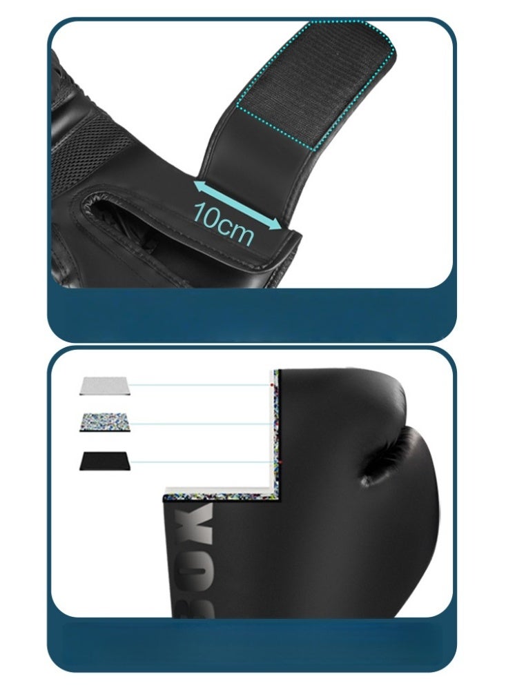 GINGPAI BOXING Boxing Gloves Punch Bag Training Mitts for Muay Thai, Sparring, Kickboxing, Fighting, Martial Arts, Workout Gloves 8oz, 10oz, 12oz, - Image 5
