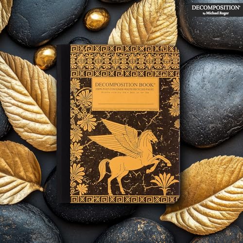 Decomposition Pegasus College Ruled Composition Notebook - 9.75 x 7.5 Journal with 160 Lined Pages - Notebooks for School Supplies, Home & Office - 100% Recycled Paper - Made in USA - Image 2
