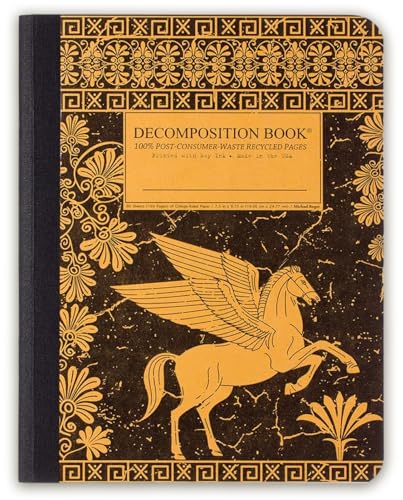 Decomposition Pegasus College Ruled Composition Notebook - 9.75 x 7.5 Journal with 160 Lined Pages - Notebooks for School Supplies, Home & Office - 100% Recycled Paper - Made in USA - Image 1