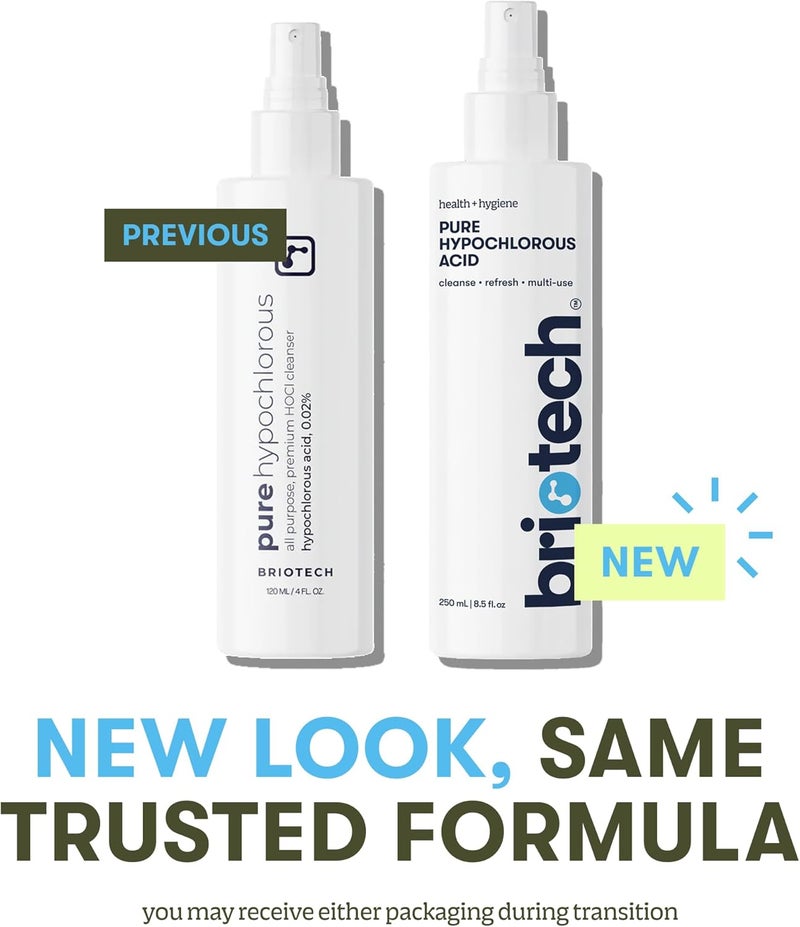 BRIOTECH Pure Hypochlorous, an All Natural Multi-Purpose HOCl Solution to Clean Surfaces and Cleanse Skin (Safe for Families and Pets) - Image 5