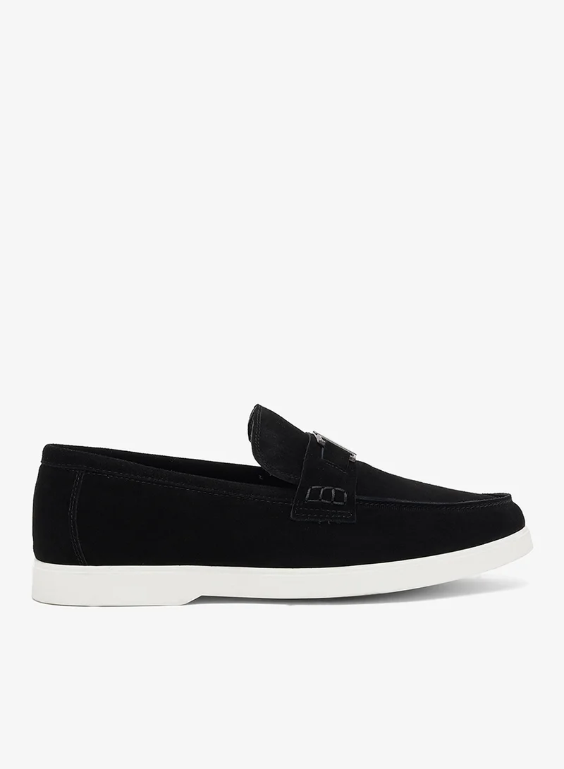 Robert Wood Genuiene Leather Seude Loafers