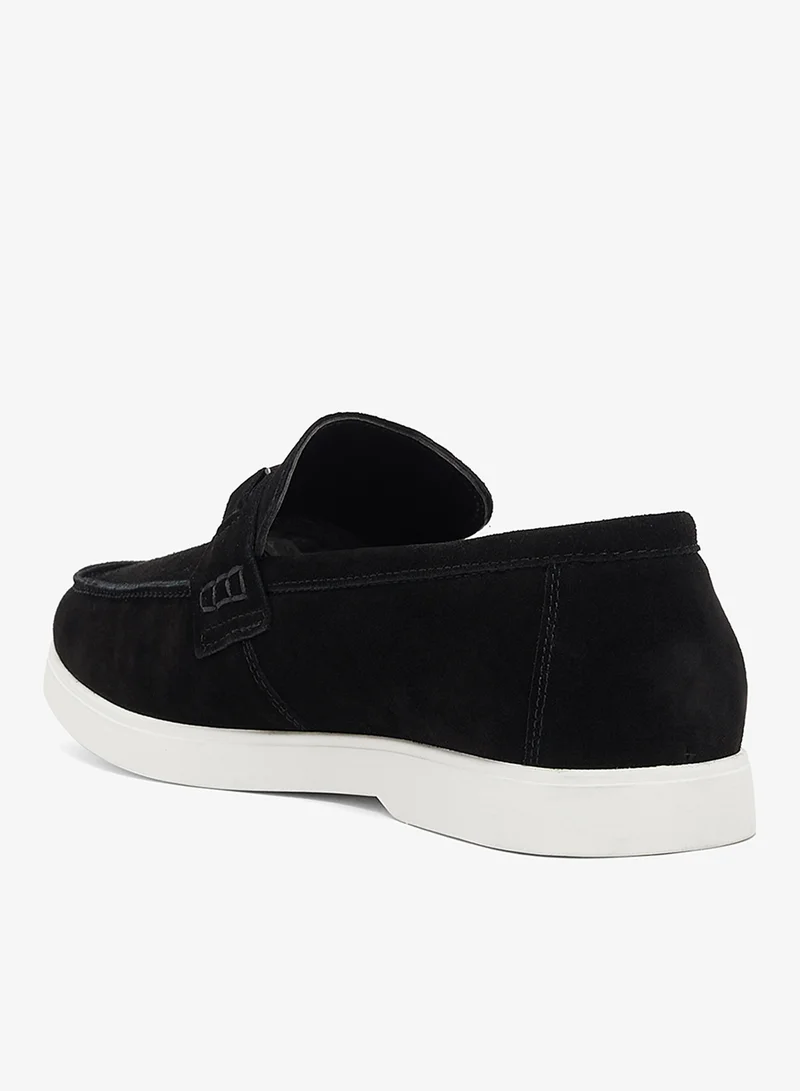 Robert Wood Genuiene Leather Seude Loafers