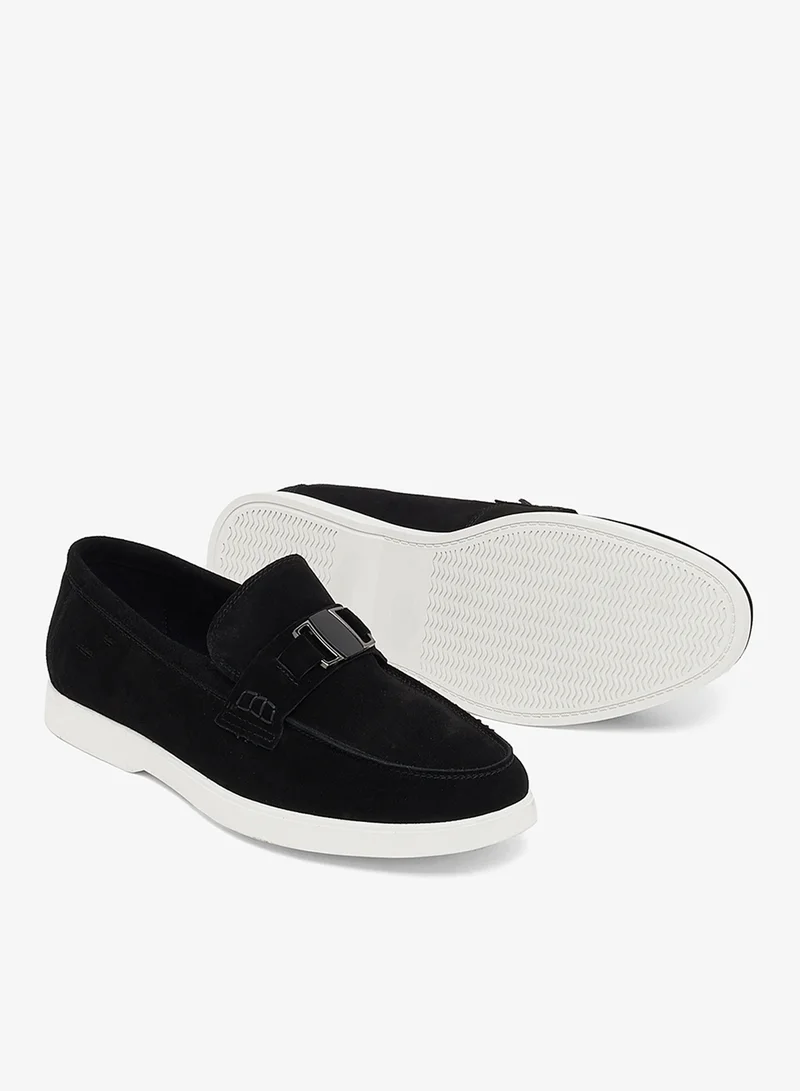 Robert Wood Genuiene Leather Seude Loafers