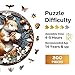 Jigfoxy Wooden Puzzles for Adults Squirrel Wood Puzzles Adult Unique AnimalShaped Wooden Jigsaw Puzzles for Adults Christmas Thanksgiving Gifts for Family and Friends M114 114in200pcs - Image 4