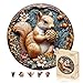 Jigfoxy Wooden Puzzles for Adults Squirrel Wood Puzzles Adult Unique AnimalShaped Wooden Jigsaw Puzzles for Adults Christmas Thanksgiving Gifts for Family and Friends M114 114in200pcs - Image 2