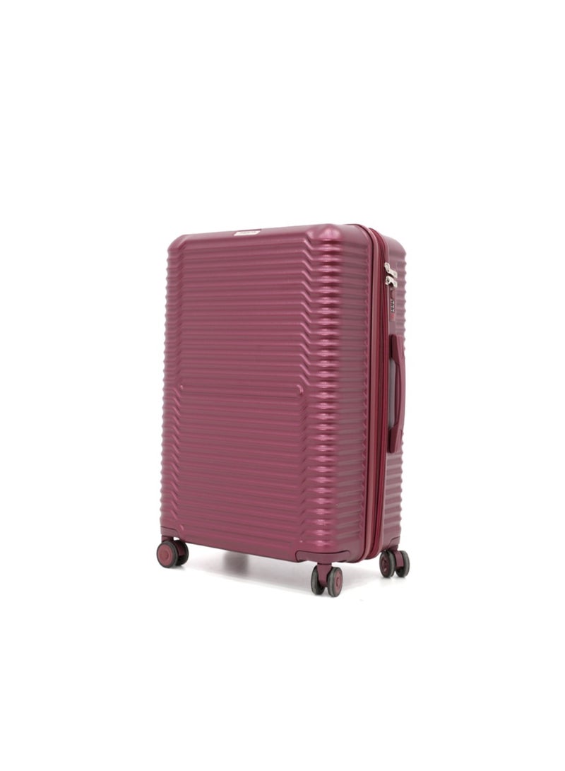 AMERICAN FLYER Hardshell Luggage Spinner Trolley Bag 3 Pieces Set,Burgundy (S-20",M-24",L-28") - Image 2