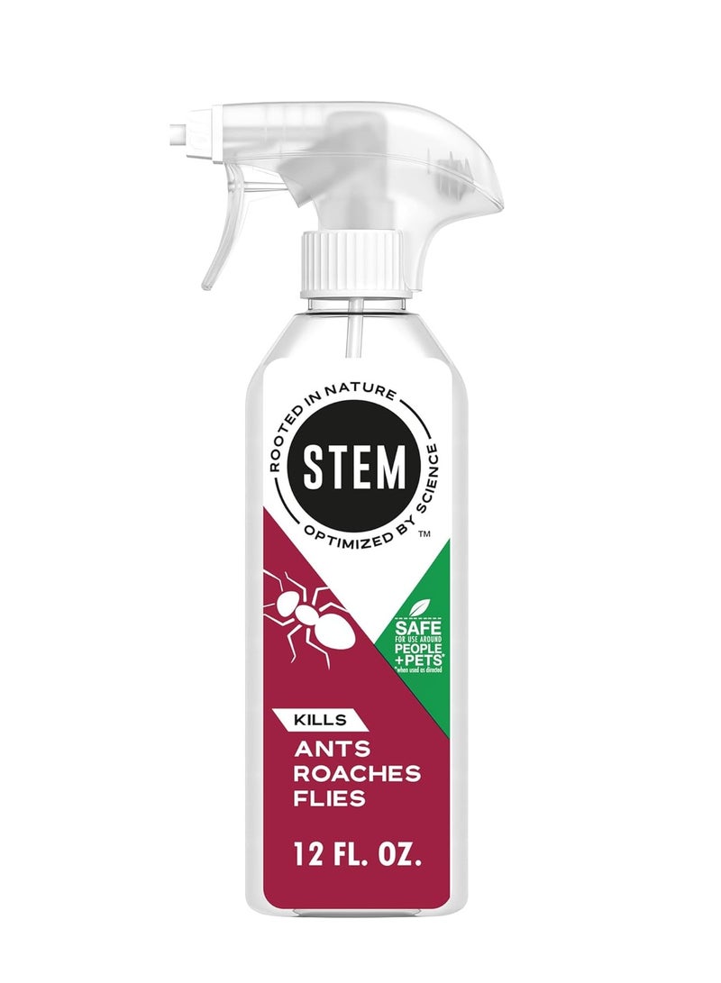 STEM Stem Kills Ants, Roaches And Flies: Plant-Based Active Ingredient Bug Spray, Botanical Insecticide For Indoor And Outdoor Use; 12 fl oz (Pack Of 1) - Image 1