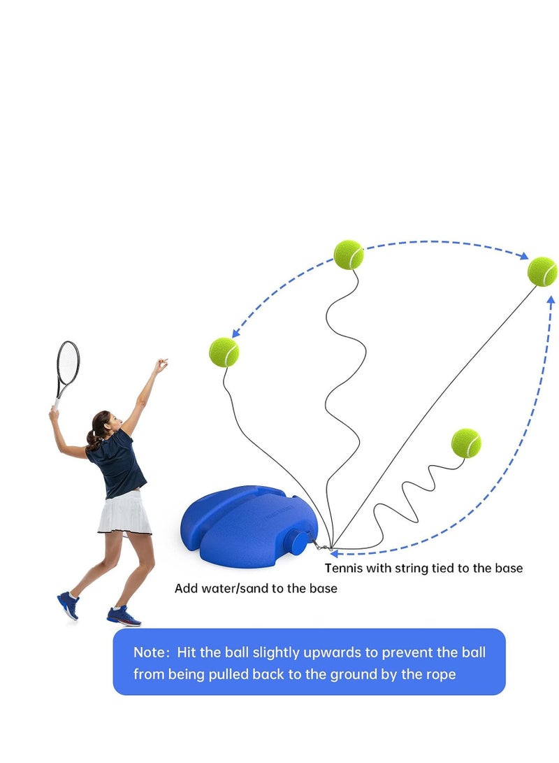 Generic Tennis Trainer Rebound Ball,Bounce Back Tennis Ball,Tennis Practice Rebounder with Long Elastic Rope,Portable Tennis Self Training Device,Solo Tennis Practice Reaction Equipment Kit for Beginners  - Image 3