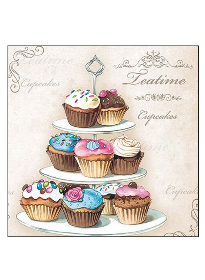Ambiente Large Cupcakes Napkins