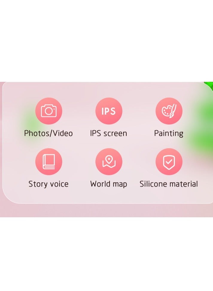 Kids Smart Phone Toys with Case, Dual Camera Travel Toys Educational Games, 2.8 Touchscreen 16 Learning Games Music Player,  Gifts for 3-7 Year Old Girls Boys - Image 4