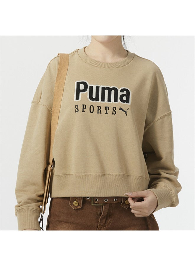 PUMA Round Neck Fashion Long Sleeve Terry Warm Sweatshirt Women'S Casual Pullover Hoodie - Image 3