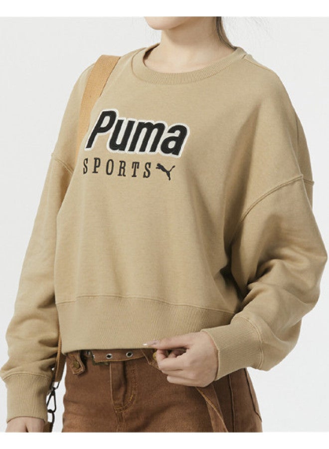 PUMA Round Neck Fashion Long Sleeve Terry Warm Sweatshirt Women'S Casual Pullover Hoodie - Image 1