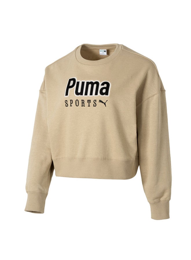 PUMA Round Neck Fashion Long Sleeve Terry Warm Sweatshirt Women'S Casual Pullover Hoodie - Image 5