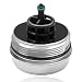 Dtomi Aluminium Oil Filter Housing Cover Cap Compatible With BMW Vehicle N52 N20 N54 N55 323i 525i 128i 325Xi 328Xi 330Xi 335Xi 525Xi 528Xi 530Xi 535Xi 740Li X3 X5 X6 20062016 Replace 11427525334 917056 - Image 2