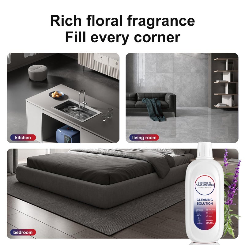 Nukisa Floor Cleaning Solution Compatible With Tineco, Deep Cleans for Multiple Hard Floors, Suitable With All Robot Vacuums with Mopping and Cordless Wet/Dry Vacuum Mop Cleaner (New Lavender 2 Bottle) - Image 3