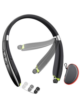 Bluetooth Headphones, Neckband Bluetooth Headphones with Retractable Earbuds, Noise Cancelling Stereo Earphones with Mic, Long Endurance, Foldable Wireless Headphones for Sports Office Conference - pzsku/ZC35069B0F9B5ED04C675Z/45/_/1718959169/f9cbcb52-6540-4117-9c74-47e138f03a4e