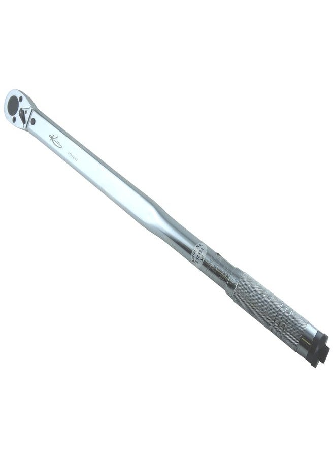 K-Tool International K Tool International 72102 Ratcheting Torque Wrench with 1//2" Drive for Garages, Repair Shops, and DIY, 25-250 ft./lbs, Click Style, Laser Marked Scales, Quick Release, Red Case, Non-Slip Handle - Image 1
