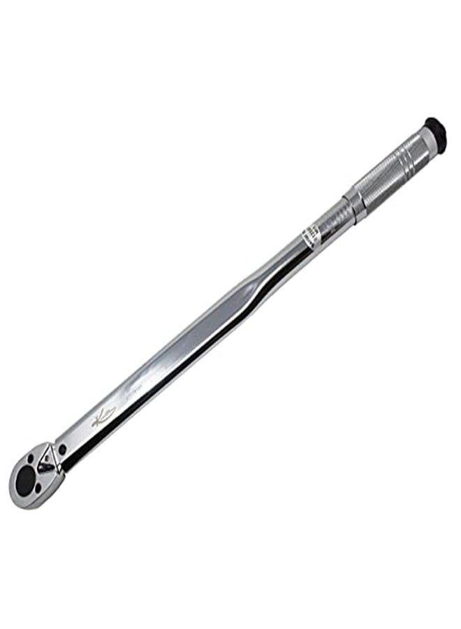 K-Tool International K Tool International 72102 Ratcheting Torque Wrench with 1//2" Drive for Garages, Repair Shops, and DIY, 25-250 ft./lbs, Click Style, Laser Marked Scales, Quick Release, Red Case, Non-Slip Handle - Image 2