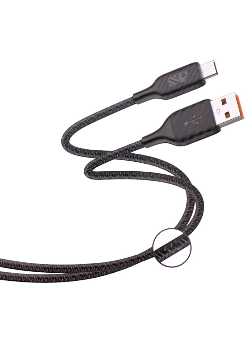 أس بي كابل شاحن يو اس بي الى تايب سي بطول 2 متر - متوافق مع سلسلة آيفون 16/15 و سامسونج جالكسي S24 Ultra, نينتندو سويتش،باد برو،رمادي, S10 S8 S9 Plus Note 9 8 (أيضاً يدعم شحن يد سوني 5) - Image 2