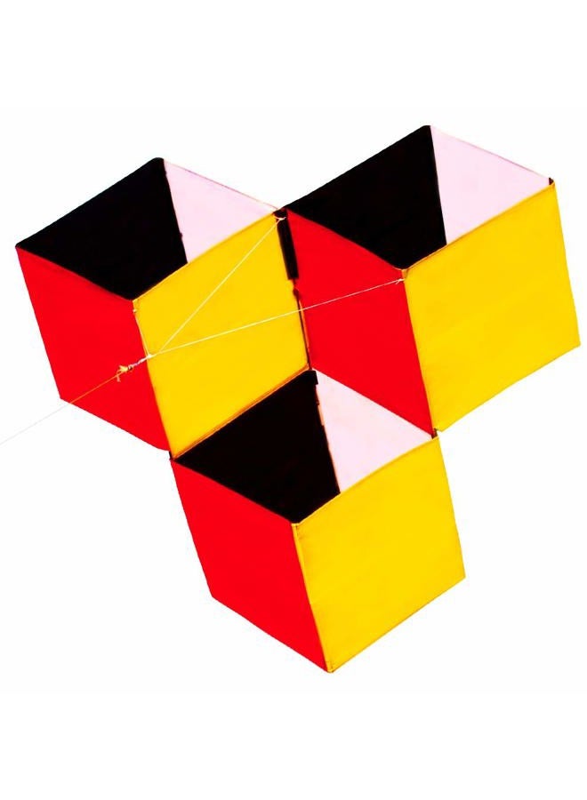 Hengda Kite for Kids 3D Magic Cube Box Kite Single Line Kite Flying for Children Kids Outdoor Toys Beach Park Playing - Image 1