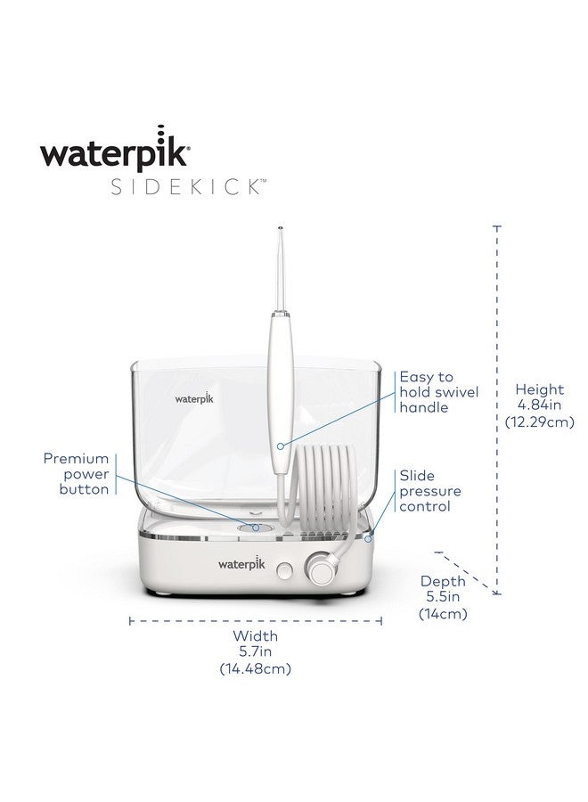 Waterpik Sidekick Portable Water Flosser, Perfect for Travel & Home, ADA Accepted, White/Chrome WF-04 - Image 4