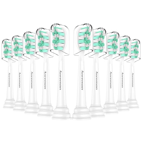 Aoremon Replacement Heads for Philips Sonicare c2 c1 Brush Head Compatible with Phillips Sonicare and More Click-on Electric Toothbrush, 10 Pack - Image 1