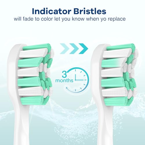 Aoremon Replacement Heads for Philips Sonicare c2 c1 Brush Head Compatible with Phillips Sonicare and More Click-on Electric Toothbrush, 10 Pack - Image 5