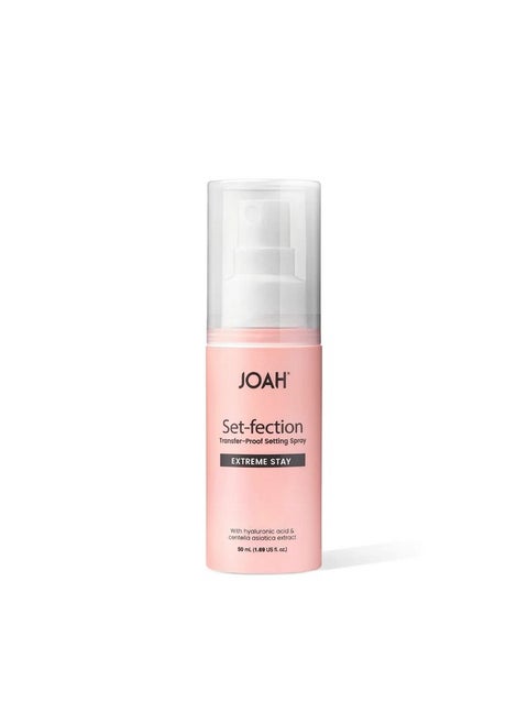 Set Fection Transfer Proof Extreme Stay Setting Spray Infused With Hyaluronic Acid And Centella Asiatica Net Wt. 50 Ml (1.69 Fl.Oz.)