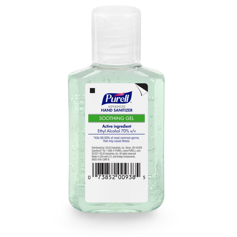 PURELL Advanced Hand Sanitizer Soothing Gel, Fresh Scent, 2 fl oz Travel Size Flip-Cap Bottle (Pack of 6), 3156-04-EC - Image 2