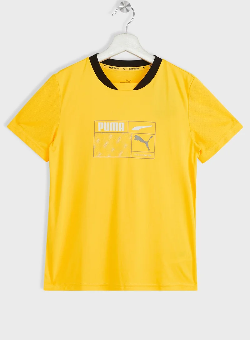 PUMA Kids Active Sports Poly Graphic T-Shirt