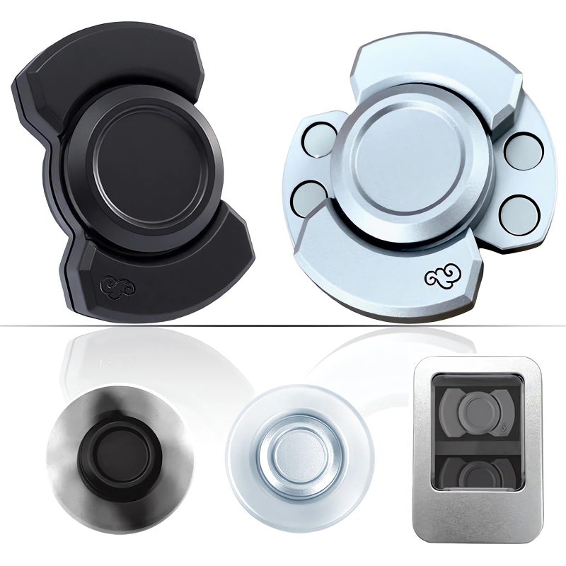 zimdun Alloy Metal Fidget Toys Adults3in1 Silent Fidget SpinnerStress Relief fidgetsChristmas Sensory Toys for Adult 2 Pcs - Image 3