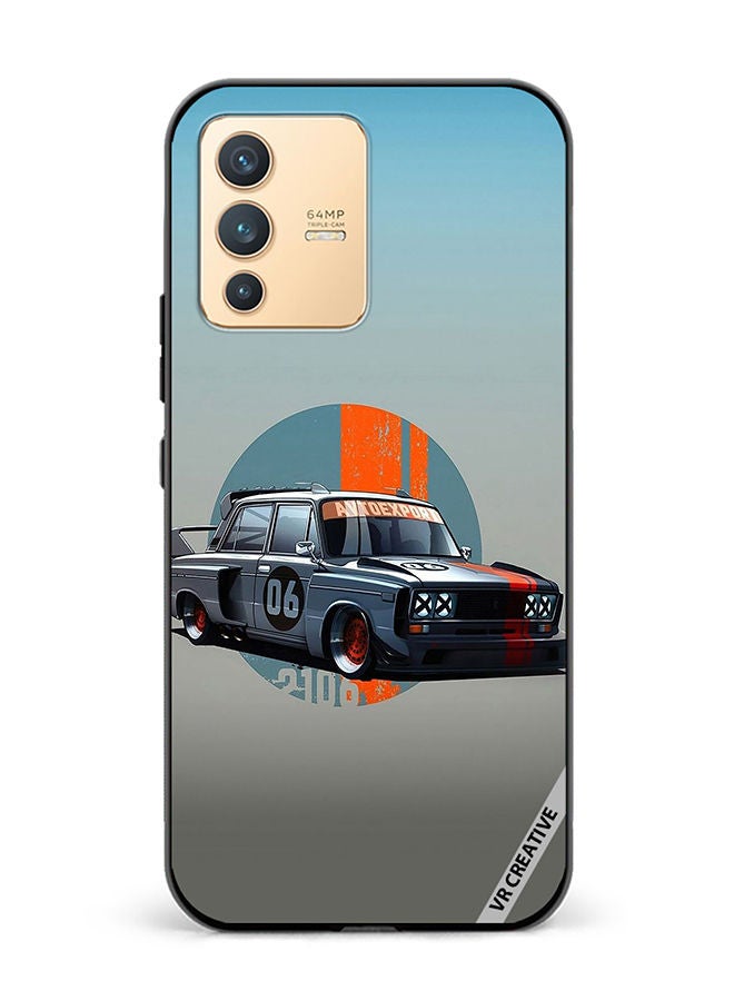 VR CREATIVE Protective Case Cover For Vivo V23 5G Racing Car Design Multicolour - Image 1