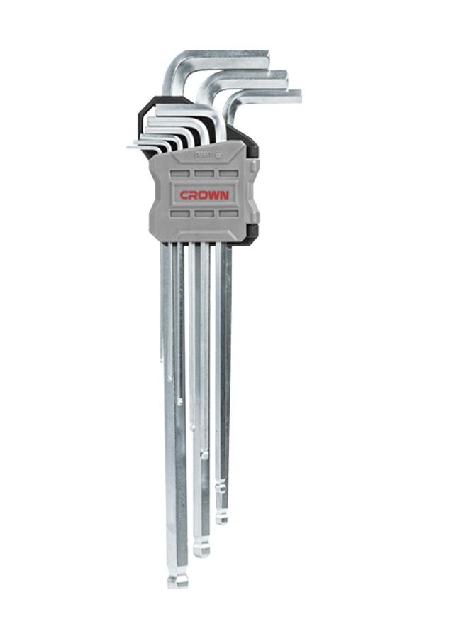 Crown Extra Long Ball End Hex Key Set 9 Pcs