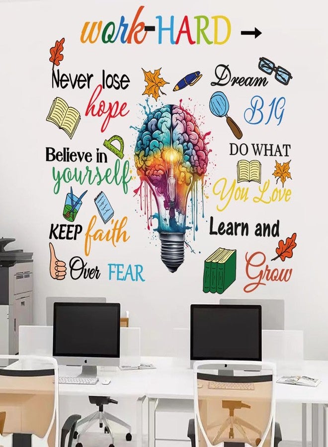Datesno Vinyl Woll Quotes Stickers Inspirational Quotes Office Decals Positive Word Wall Decals Spiritual Sayings Wall Lettering Wall Stickers for for Bedroom Living Room Office Bathroom - Image 4
