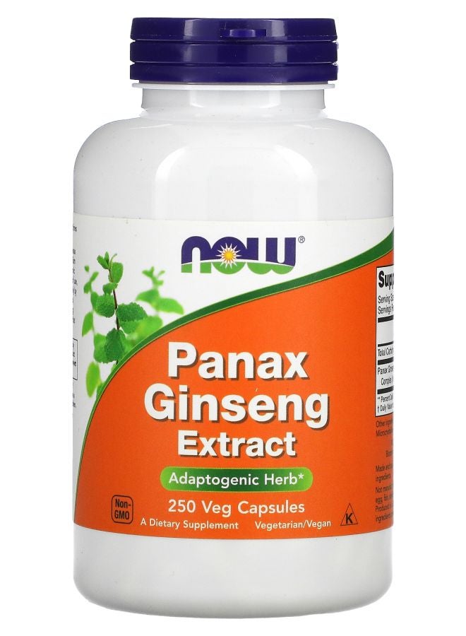 now Panax Ginseng Extract 250 Veg Capsules
