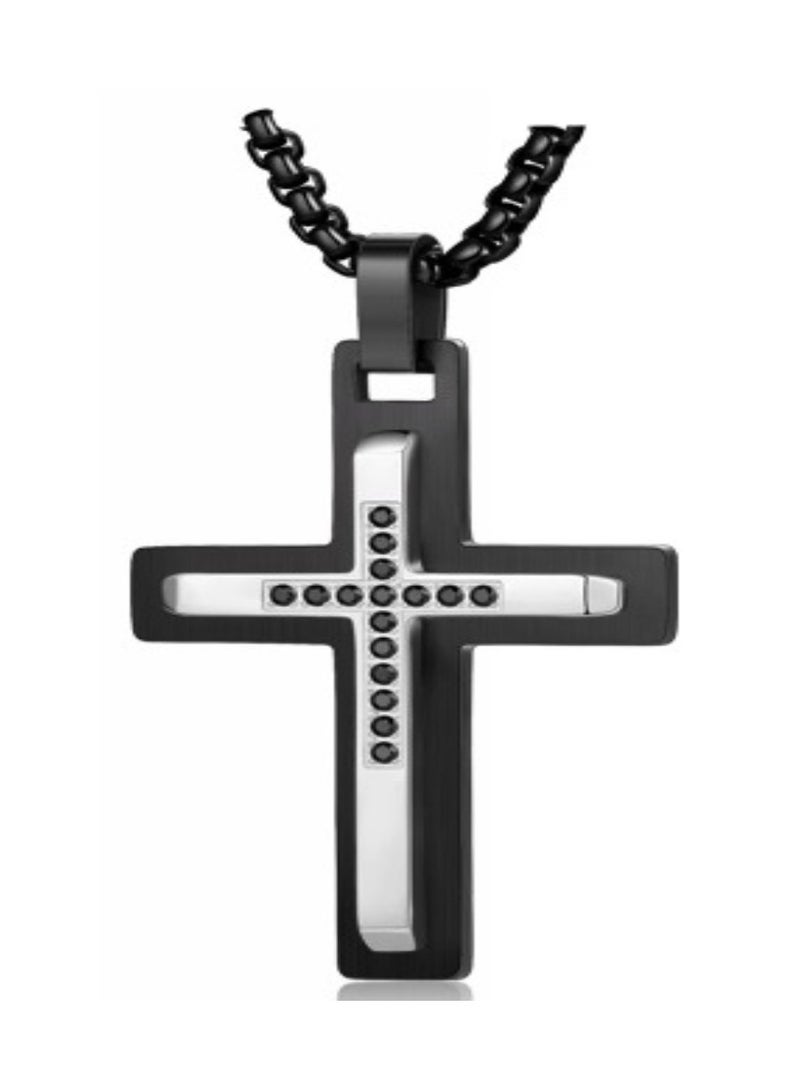 Zifeel Men's Cross pendant for Men, Dad, Husband - Jewellery Gift for Father's Day, Valentines Day, Anniversary, Birthday.  - Image 1