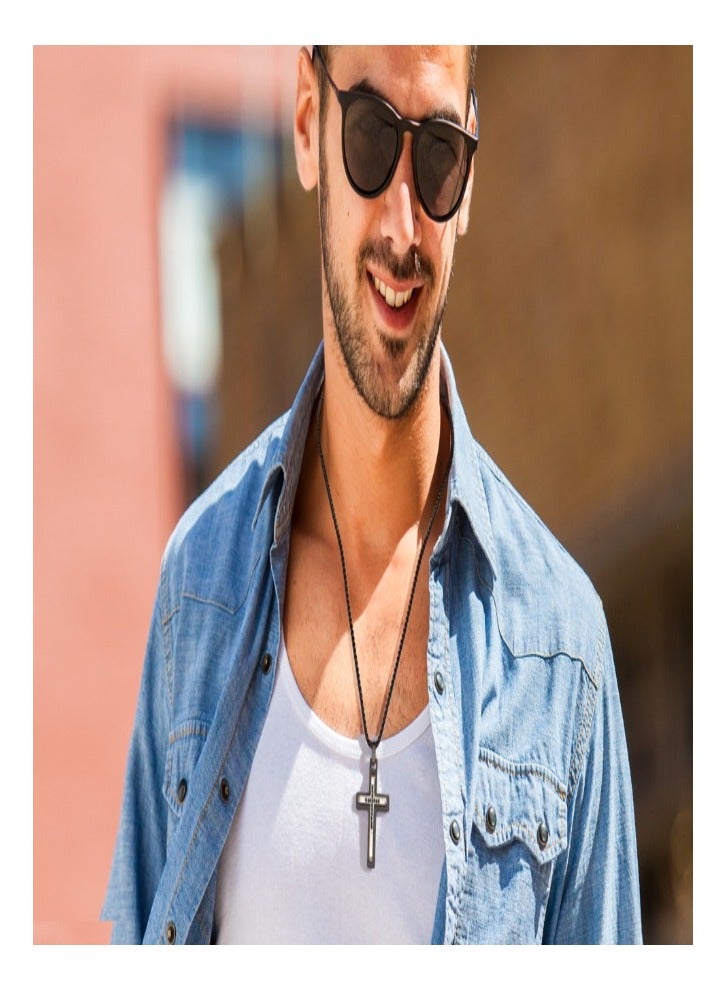 Zifeel Men's Cross pendant for Men, Dad, Husband - Jewellery Gift for Father's Day, Valentines Day, Anniversary, Birthday.  - Image 4