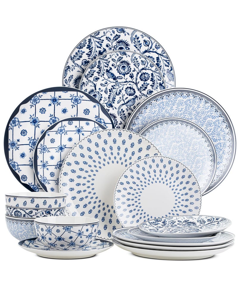 Brew To A Tea BTaT- Dinnerware Sets for 4, 12 pcs, Ceramic Dinnerware Sets, Christmas Gifts - Image 1