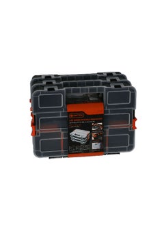 Tactix 3-Piece Side Latches Interlock Organizer Set Black and Clear 12.5 Inch 320027  - Image 1